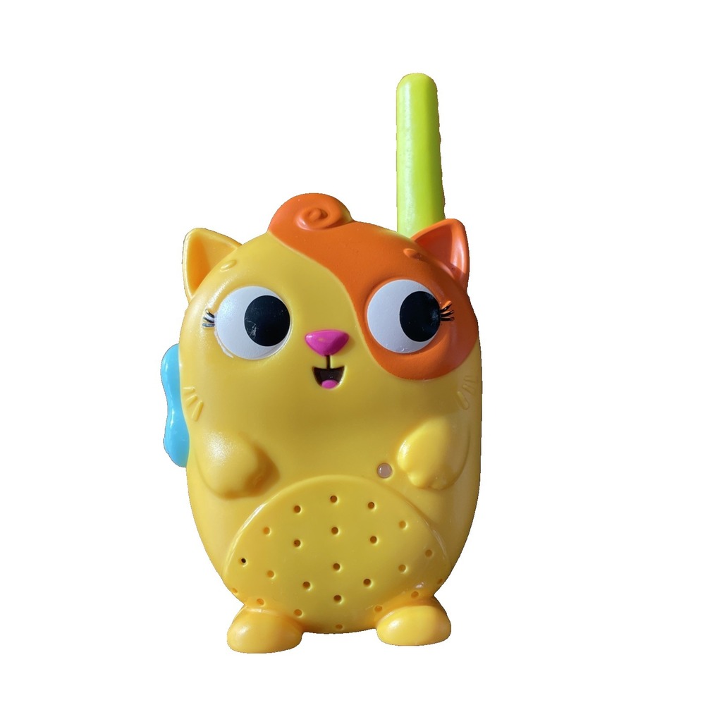 Lolo Kids Walkie‎ Talkie B Toys 100-Foot Range-Lolo Only Works Yellow Cat